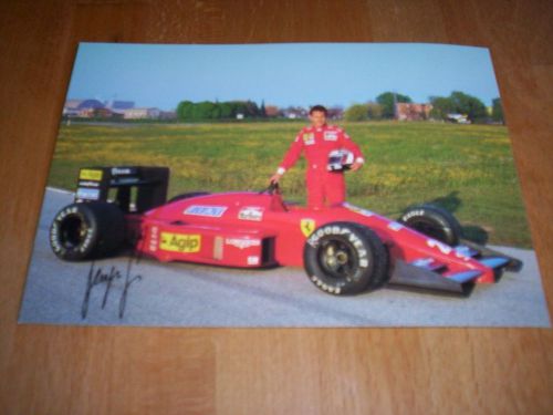 Orig. ferrari factory postcard f1-87 formula 1 gerhard berger # 472/87, rare!!