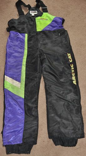 Arctic cat mens xl top cat vintage snowmobile bibs pants