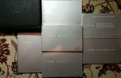 2013 infiniti jx owners manual, navigation manual complete set with case