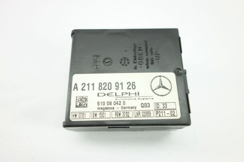 #933 mercedes c230 02-07 anti theft key control module alarm unit 2118209126