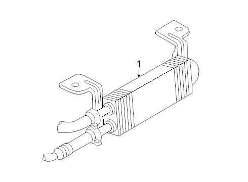 Ford oem power steering cooler 7l5z3d746c image 1