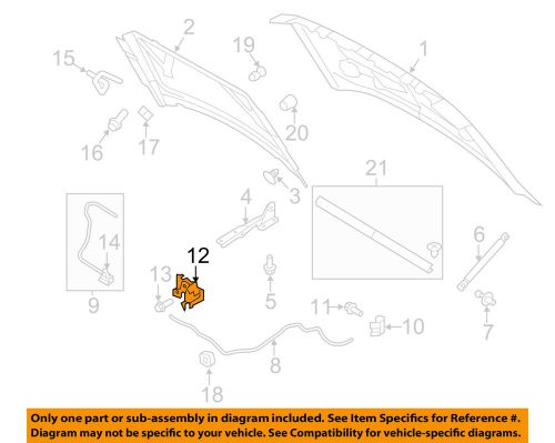 Ford oem hood-lock 4l3z16700ab