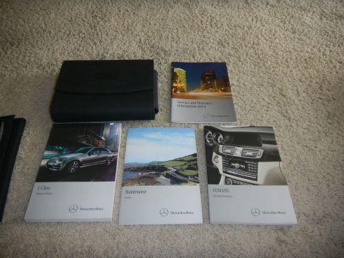 2014 mercedes benz c350 c300 + navigation owners manual set with free shipping