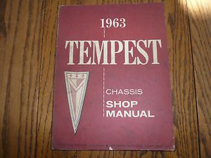 1963 pontiac tempest chassis shop manual - vintage - s-6304 t