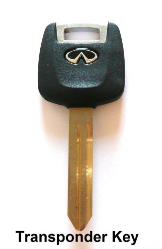 1 pc new infiniti uncut chipped transponder key blank car ignition free shipping
