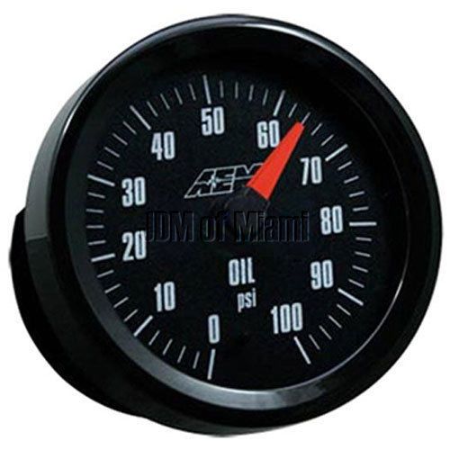 Aem 30-5133 analog oil / fuel pressure gauge 6.9bar