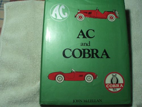 Discounted-first edition . ac and cobra book  by john mclellan hardcover, super.