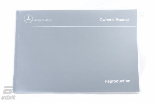 New mercedes-benz reproduction owner&#039;s manual 350sl 4.5 / 350slc 4.5 1075842596