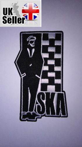 Ska iron-on/sew-on embroidered patch skinhead