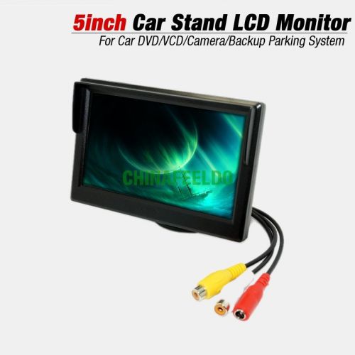 5inch stand digital display lcd car monitor for reversing backup camera dvd vcr