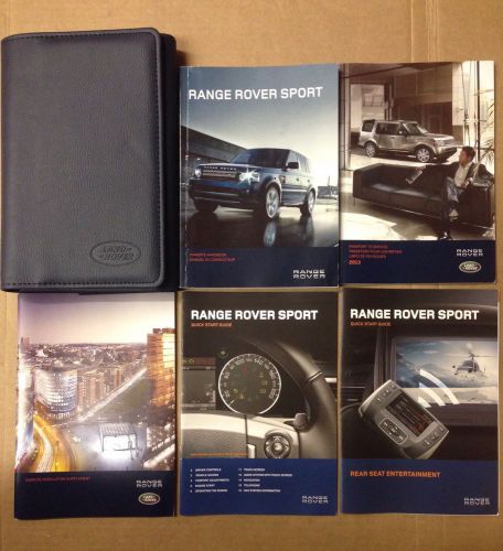 2013 range rover sport owner&#039;s manual with case