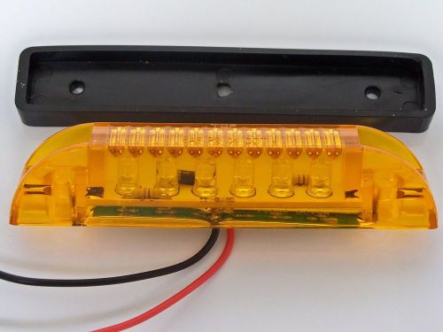 Led light amber surface mount clearance side marker trailer