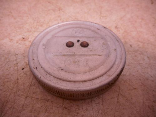 Vw factory original oil fill cap, oel, aluminum, stamped vw, volkswagen