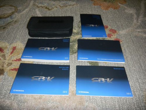 2014 honda cr-v crv with navigation owners manual set + free shipping