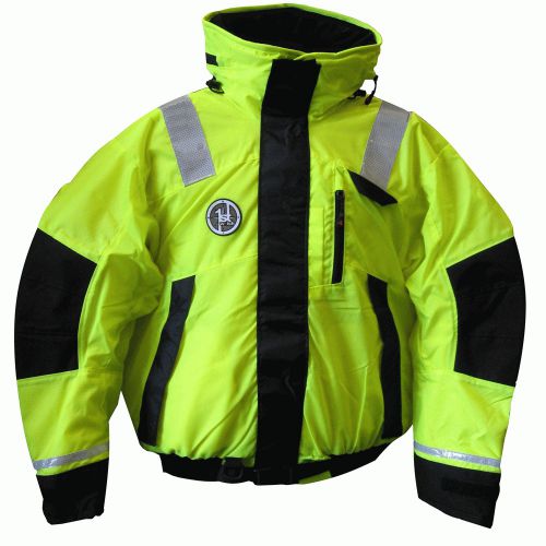 New first watch ab-1100-hv-l hi-vis flotation bomber jacket - hi-vis yellowith