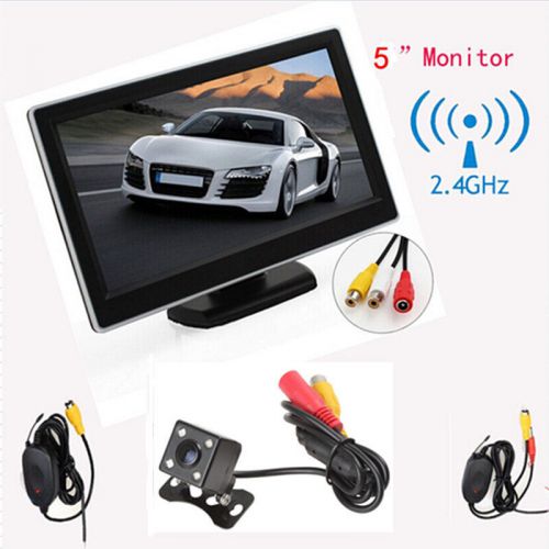 5 inch tft lcd digital car monitor+420 tv lines night vision rear view camera