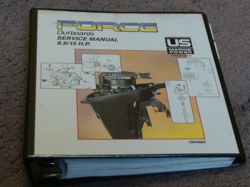 1990 1989 1988 force outboard 9.9 15 hp service repair shop manual oem ob4268a