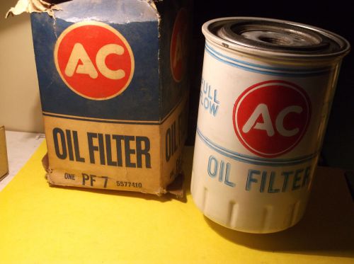 Vintage original white gm ac pf 7 oil filter 5577410