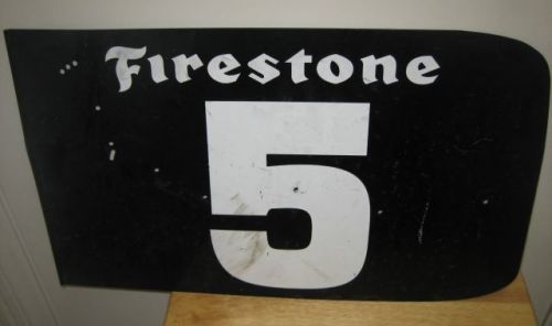 Firestone vintage racing numbers car