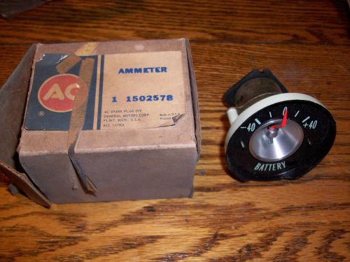 1963 corvette ammeter gauge, gm#1502558, amp volt gauge