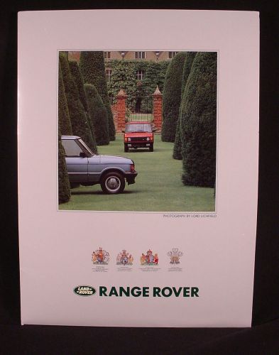 1989 land rover  ranger rover press media release kit - original