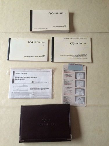 2000 infiniti i30 owners manual w/ leather case free shipping usa only