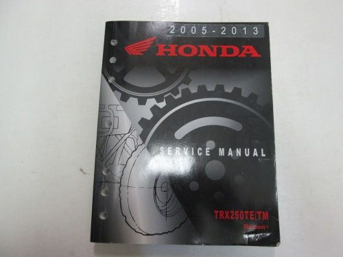 2005 2013 honda trx250te/tm recon service repair manual minor wear factory oem