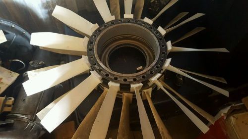 Turbine jet engine second stage fan.