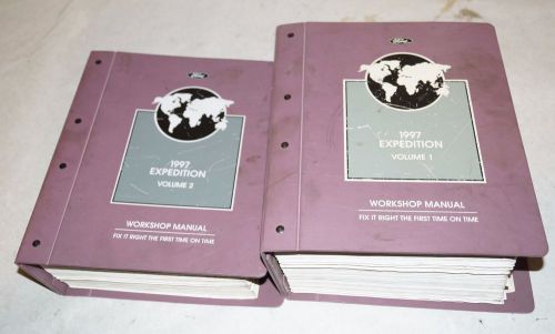 1997 ford expedition oem service shop manual 2-vol set repair books