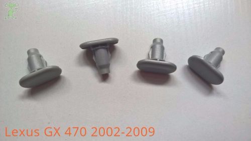4x lexus gx470 2002-2009 rocker moulding clips silver