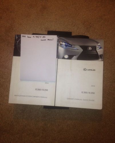 2014 lexus is 250 / is 350 owners manual