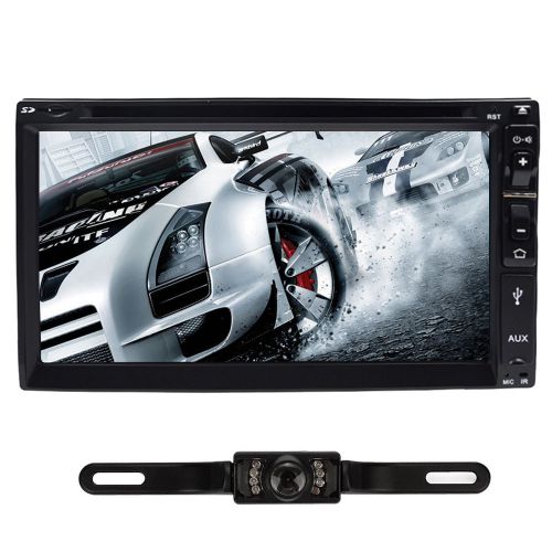 6.95&#034; inch touchscreen car dvd stereo no gps rds radio bluetooth ipod tv+camera