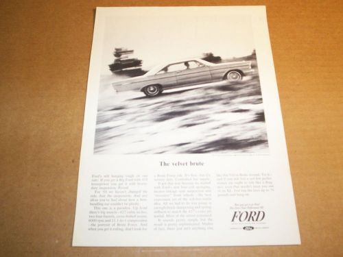 65 1965 ford 427 425hp galaxie 500 xl original magazine ad