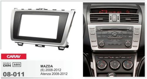 Carav 08-011 2din car radio dash kit panel for mazda (6), atenza 2008-2012