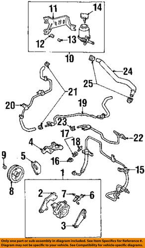 Toyota oem 4442048030 power steering return hose-return pipe