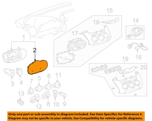 Toyota oem 06-12 rav4 cluster switches-cluster lens 8385242c20