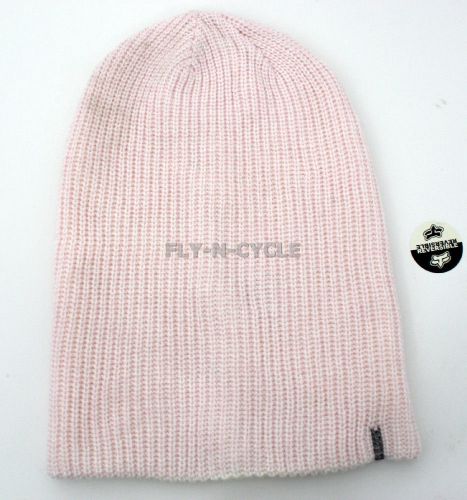 Fox racing womens pale pink reborn slouch beanie 2015