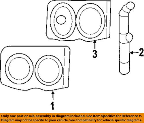 Dodge oem 55077121ag headlight-headlamp assembly