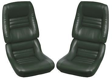 1979-1982 corvette altravinyl seat covers on foam - dark green