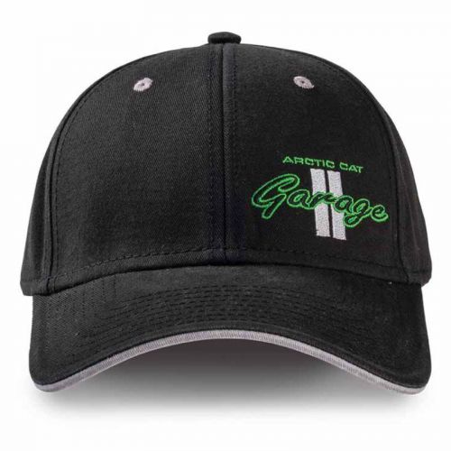 Arctic cat garage baseball cap hat - black - adult one size fits most - 5253-117