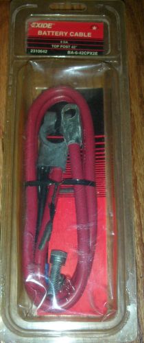 Battery starter cable positive red 6 ga 42” copper - car, truck, rv, boat, solar