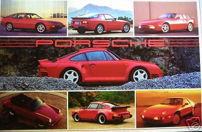 Porsche 944 turbo, 928s4, 911 turbo, 959, 924s poster new