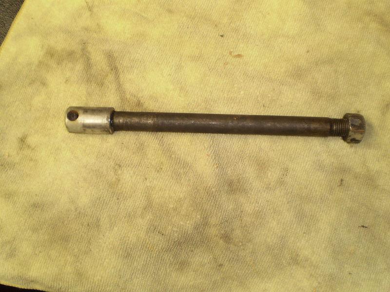 Honda 305 dream ca77 ca78 front axle with nut , used *