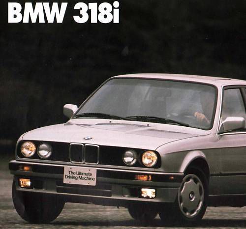 1991 bmw 318i sedan factory brochure-bmw 318i sedan