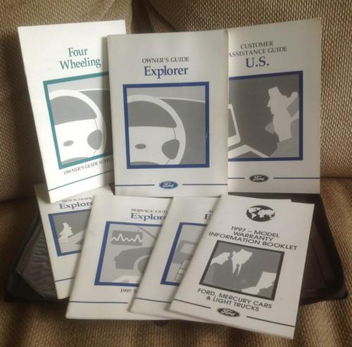 1997 ford explorer owners manual, pouch and extras. 