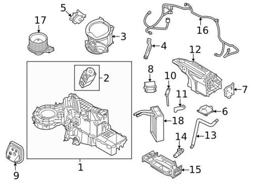 Genuine 2009-2016 ford blower motor cl1z-19805-a