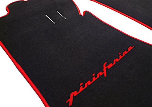 Velours black/red pf mat set for alfa romeo duetto spider 1966-1970