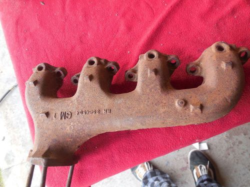 1966-1967 chevrolet impala 396 427 pass side exhaust manifold w k19 smog rare