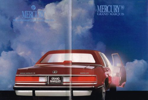 1989 mercury grand marquis brochure / catalog : gs, ls, station wagon