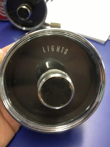 1966 cadillac headlight switch w/ chrome bezel nice